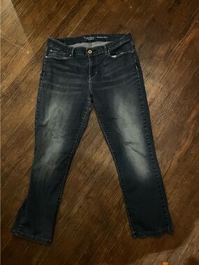 Signature by Levi Strauss Women's Dark Wash Straight Leg Jeans